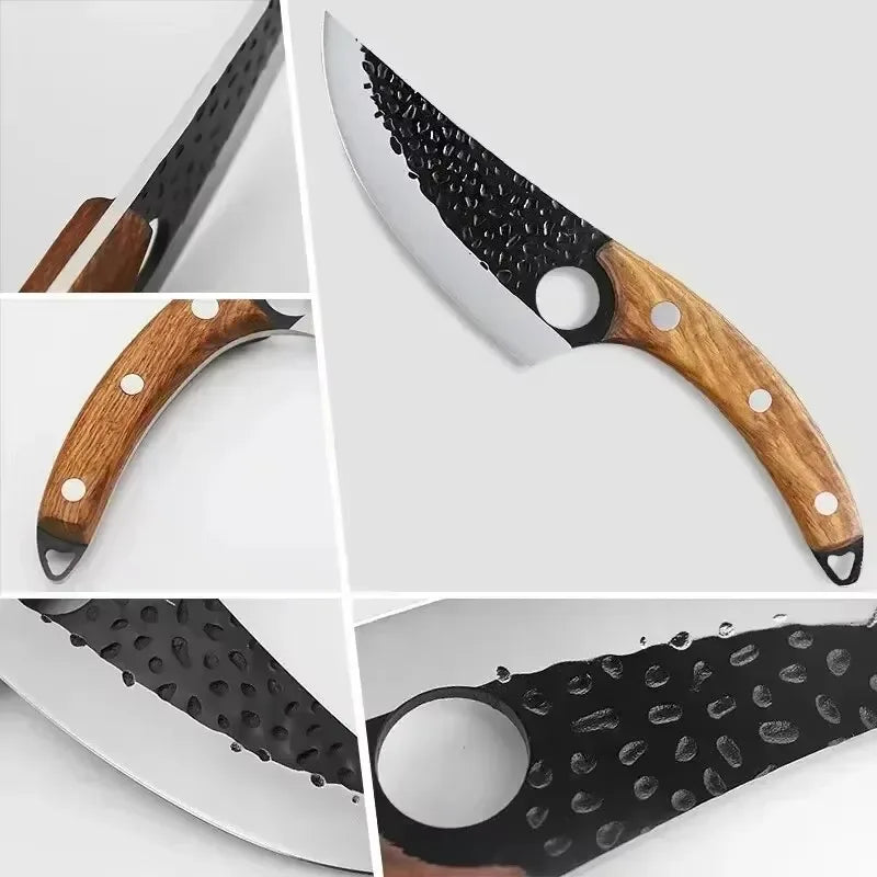 Professional Forged Kitchen Knife - Multipurpose Chef, Boning & Butcher Blade