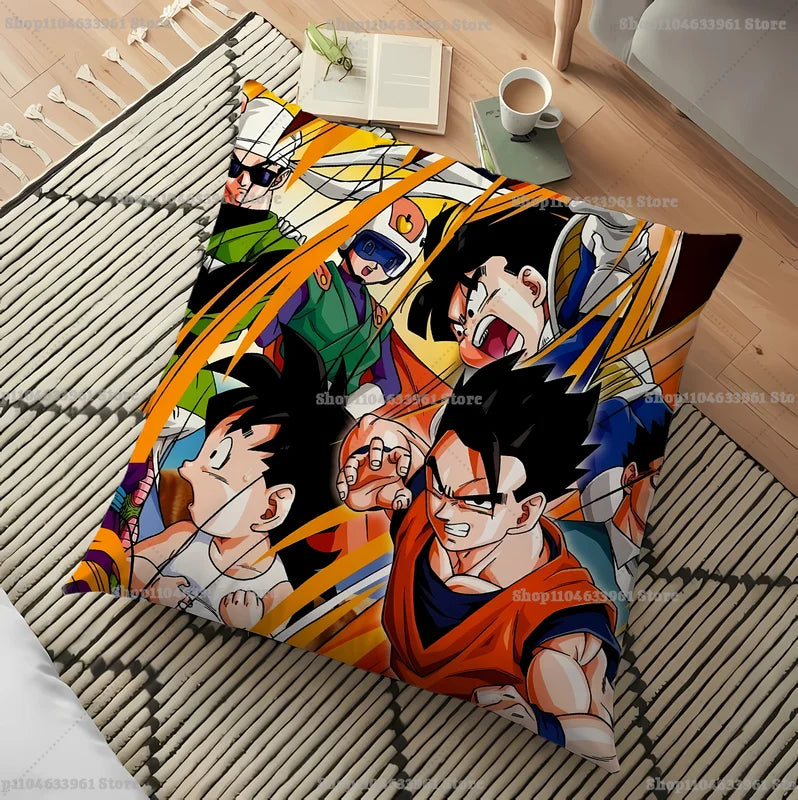 Anime Dragon Ball Pillowcase Goku Vegeta Double-Sided Cushion Cover Bedroom Living Room Decor