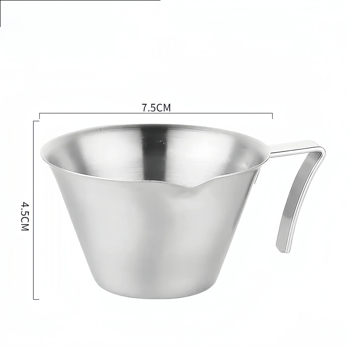 Stainless Steel Espresso Cup 100ml with Scale for Home & Cafe Use