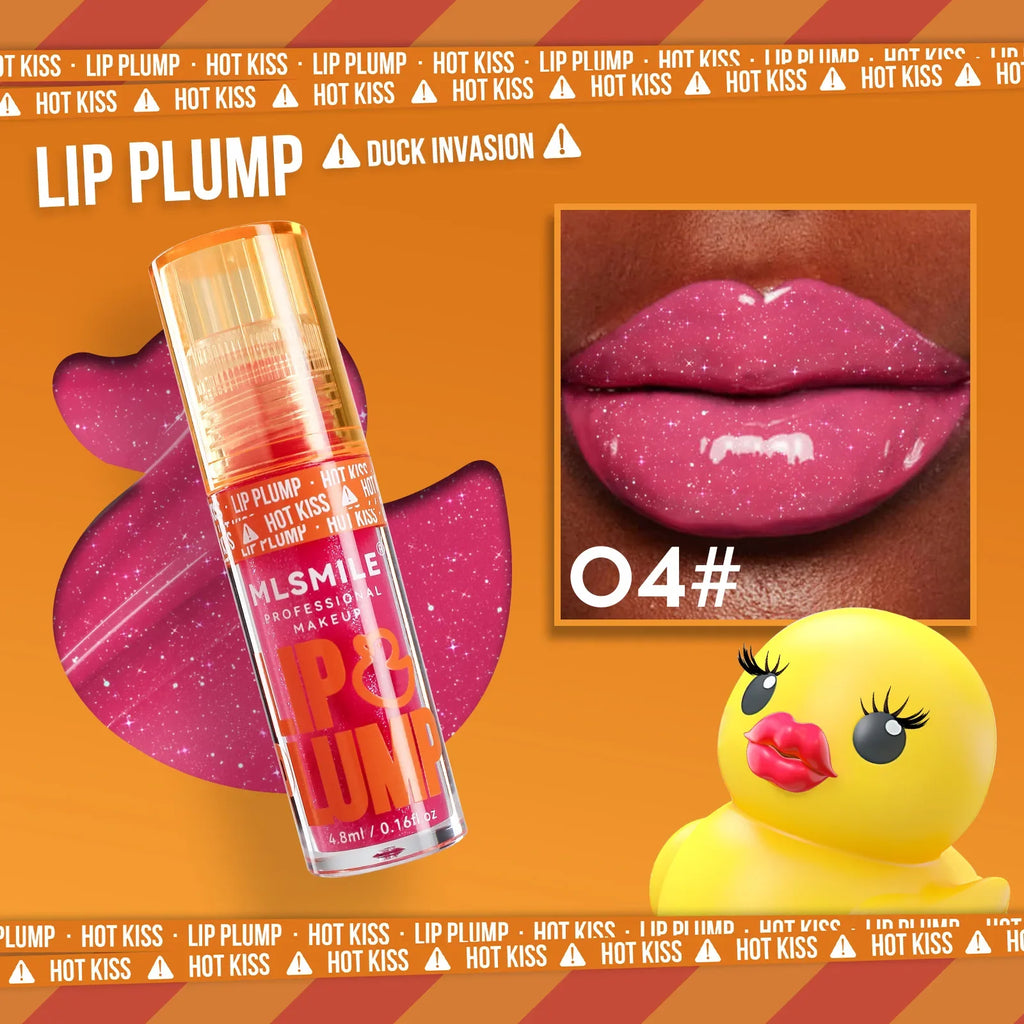 Moisturizing Lip Gloss Set with Long-Lasting Plump & Pearl Finish - Water-Based Lip Oil