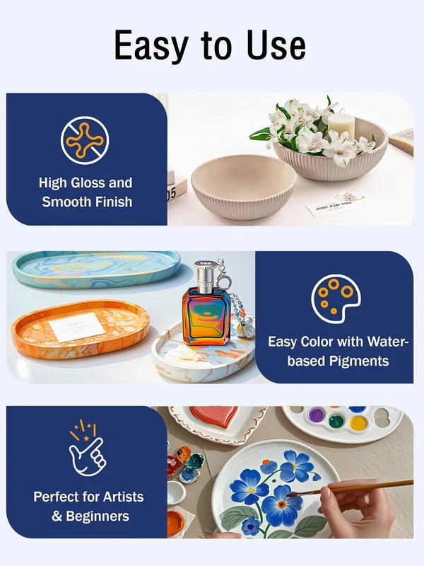 High Density Gypsum Powder for Resin Casting & Sculpting - 300g/500g/1000g