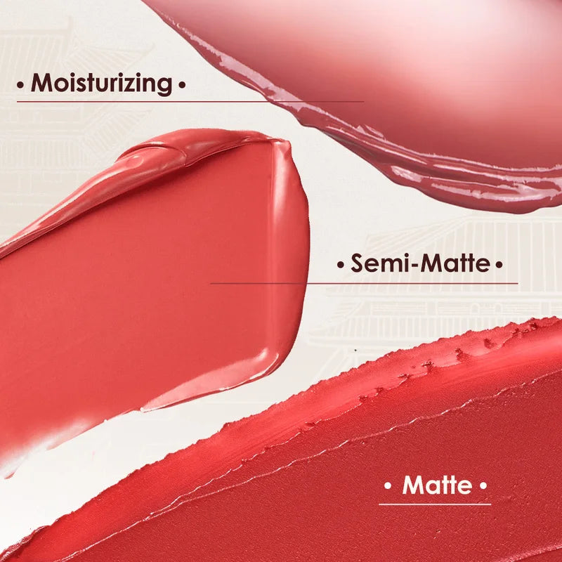 Matte Lipstick 2-Piece Set Long Lasting 24H Hydrating Lip Colors with Vitamin E