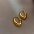 Fashion Metal Drop Earrings for Women Vintage Hoop Jewelry Trend 2024