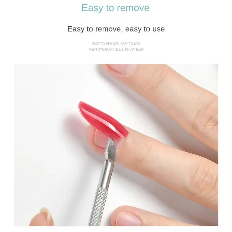 Strong Nail Glue for Acrylic Nails - Quick Dry, Brush On, Long-Lasting Adhesive