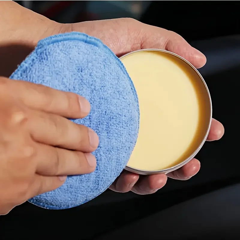 Car Detailing Applicator Pads Set - Microfiber Foam Sponges for Waxing & Polishing