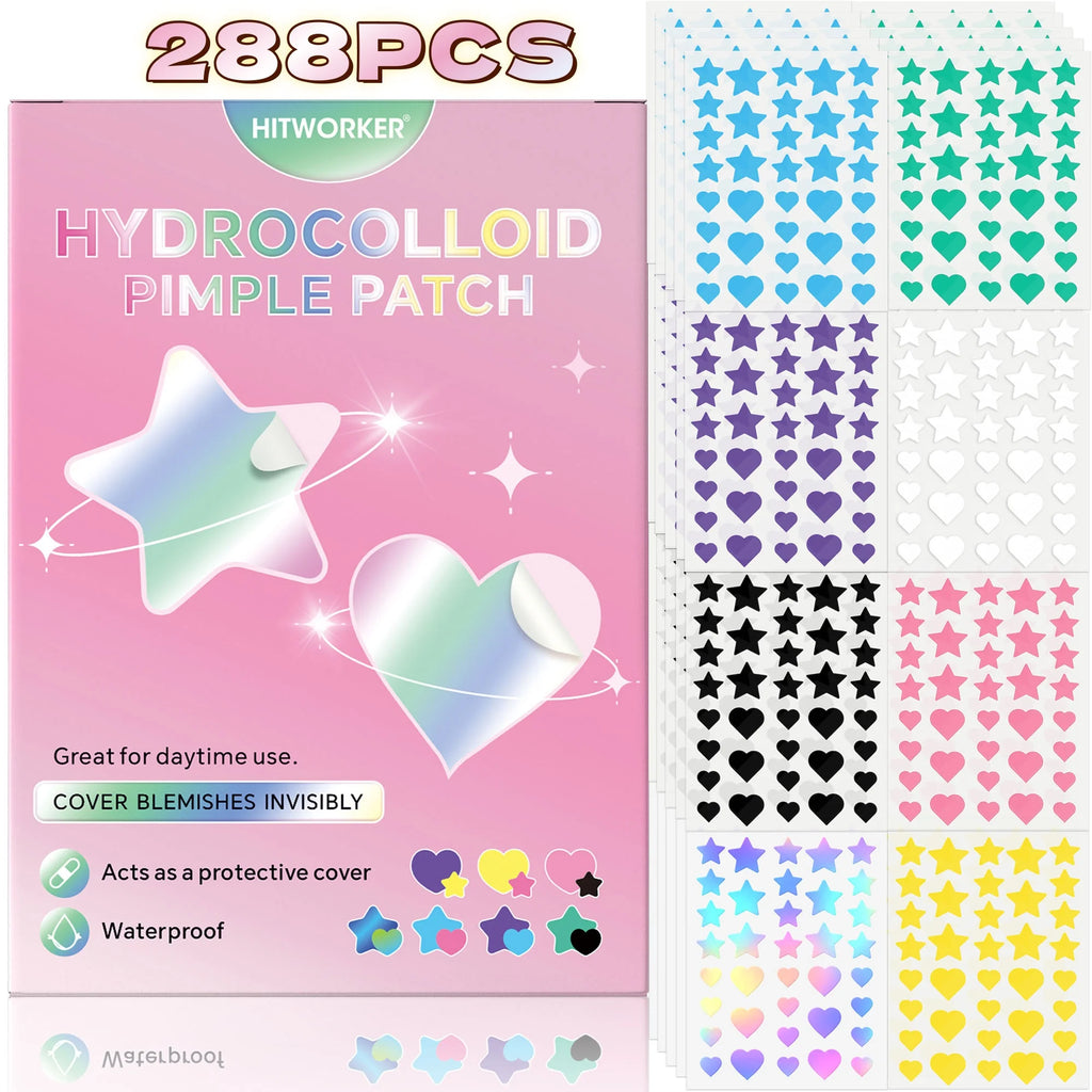 Hydrocolloid Acne Patch Set for Clear Skin - Waterproof & Invisible, Suitable for All Skin Types