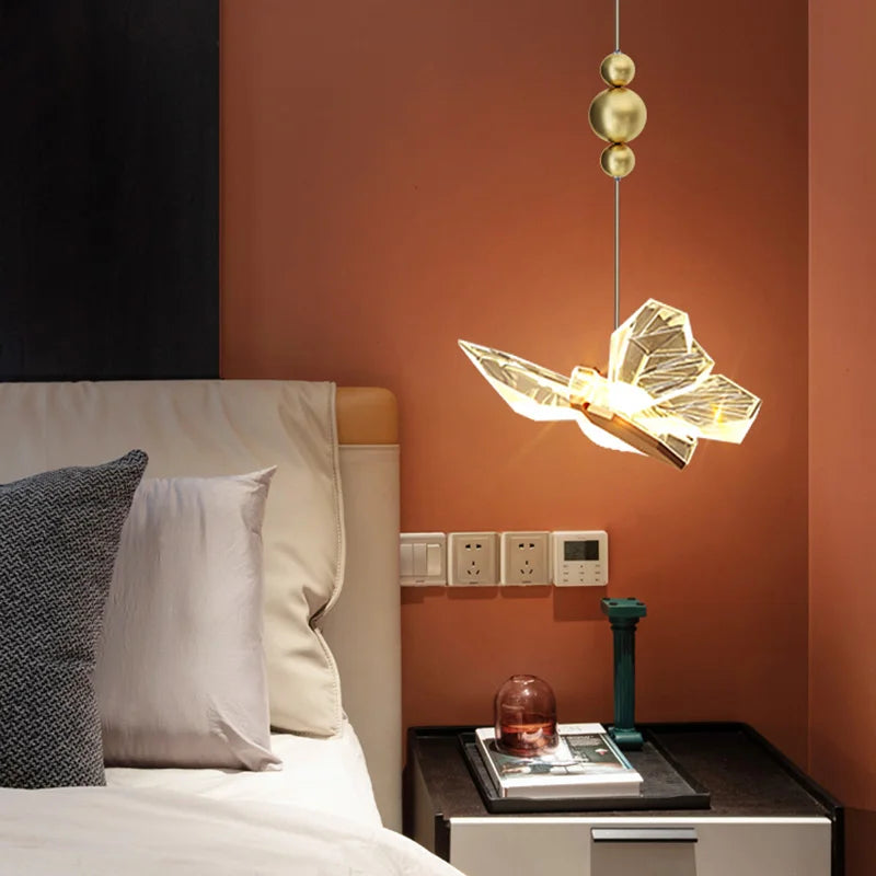 Butterflies LED Pendant Light Nordic Indoor Lighting for Home Kitchen Living Room Bedroom
