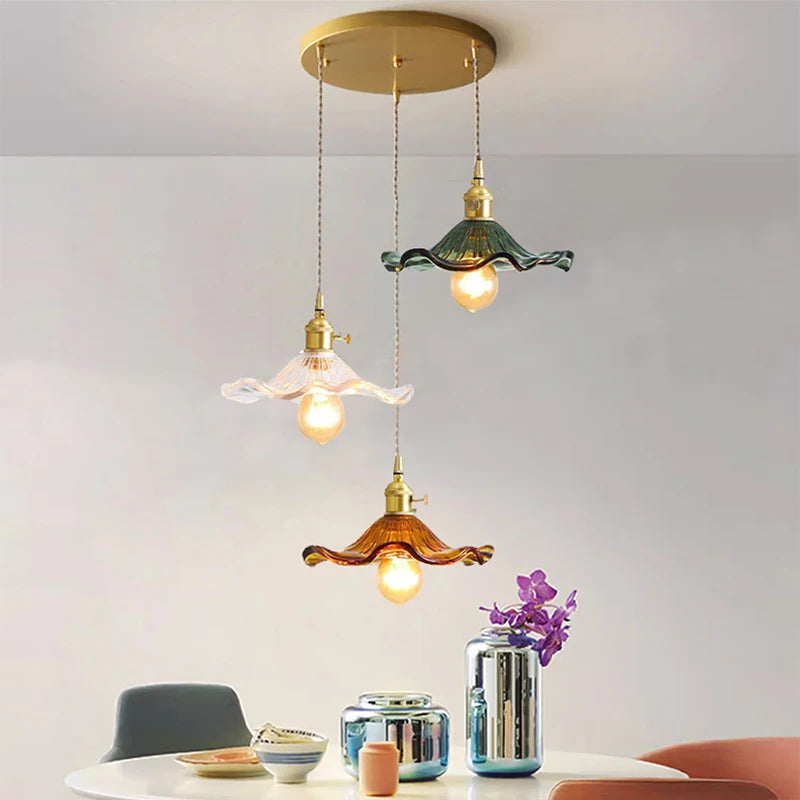 Wood Copper LED Wall Light Indoor Lamp with Pull Chain Switch for Bedroom & Living Room