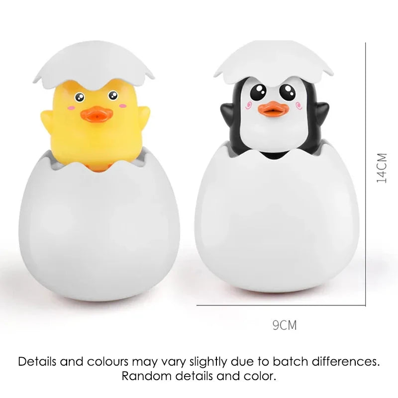 Baby Bath Toy Floating Duck Penguin Water Spray Sensory Toy for Kids Toddlers