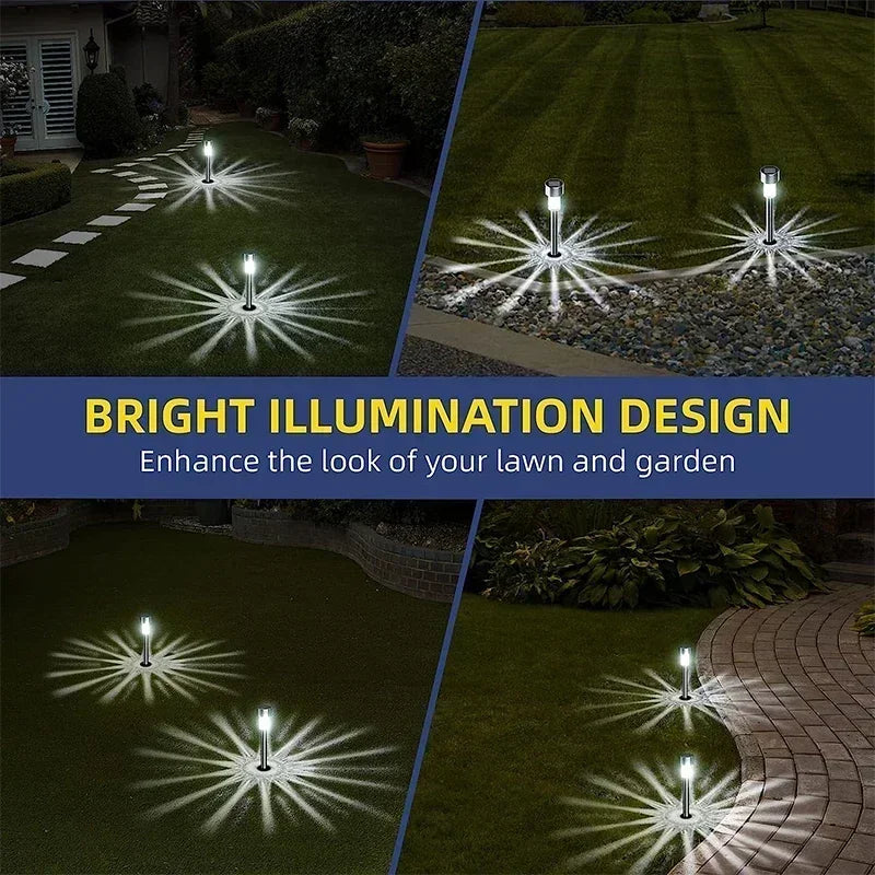 Outdoor Solar Pathway Lights Waterproof Garden Lanterns Landscape Lighting