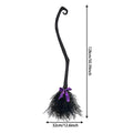 Halloween Witch Broom Decoration Prop for Costume Parties and Cosplay