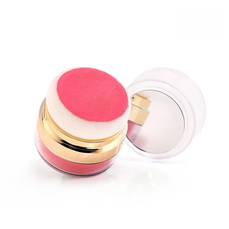 Vegan Air Cushion Blush Powder with Mirror & Sponge Puff - Custom Logo Wholesale