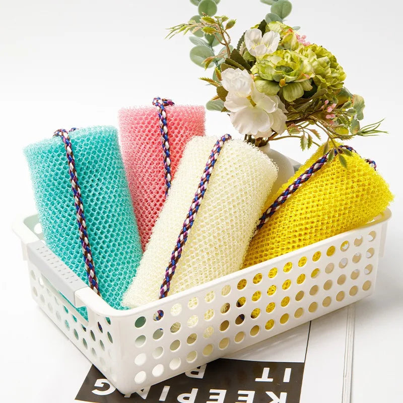 African Net Bath Sponge Shower Puff for Back Exfoliating Loofah