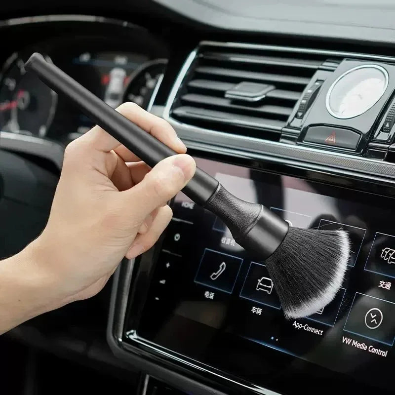 Car Detailing Brush Set Soft Fiber Interior Cleaning Tools Electrostatic Dust Removal Kit