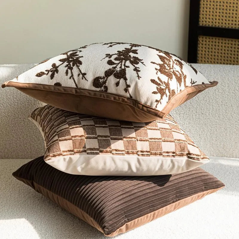 Luxury Cushion Cover 30x50 45x45cm Full Branch Pillow Case for Home & Hotel
