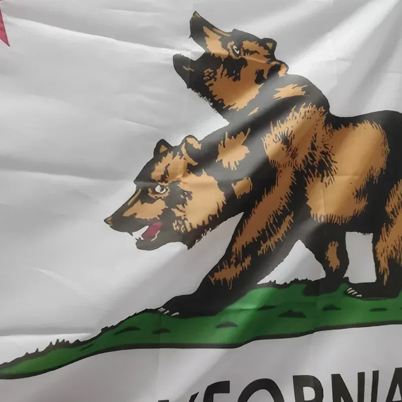 California Flag Polyester Banner 150x90cm for Wall Decor & Themed Events