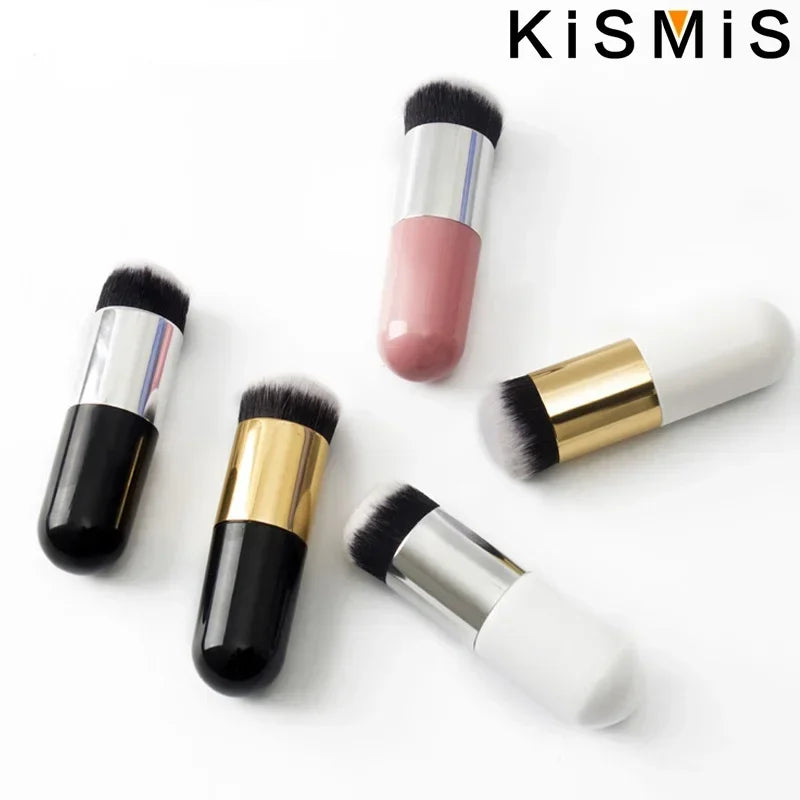 Flat Face Makeup Brush Set for Foundation Blush Contour - Flawless Application