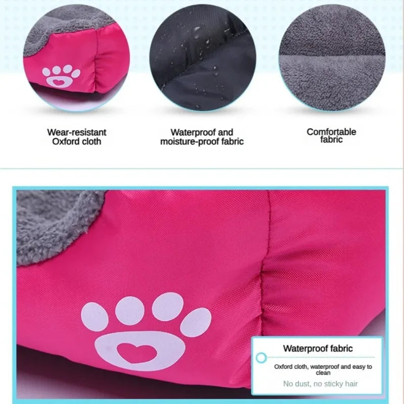 Large Dog Sofa Bed Cushion - Washable, Insulated Pet Bed for Medium Dogs & Cats