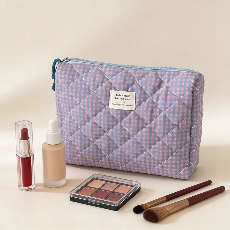 Airfriend Makeup Bag Pink Cosmetic Organizer Travel Toiletry Bag