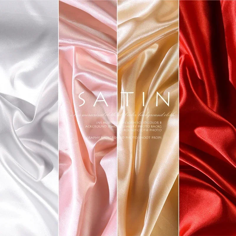 Silky Satin Backdrop Cloth for Photography Studio Jewelry Photos
