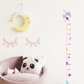 180cm Whimsical Animal Growth Chart Wall Decals for Nursery & Kids Room Decor