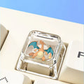 Anime Themed Keycap Set for Mechanical Keyboard - Custom Transparent Characters