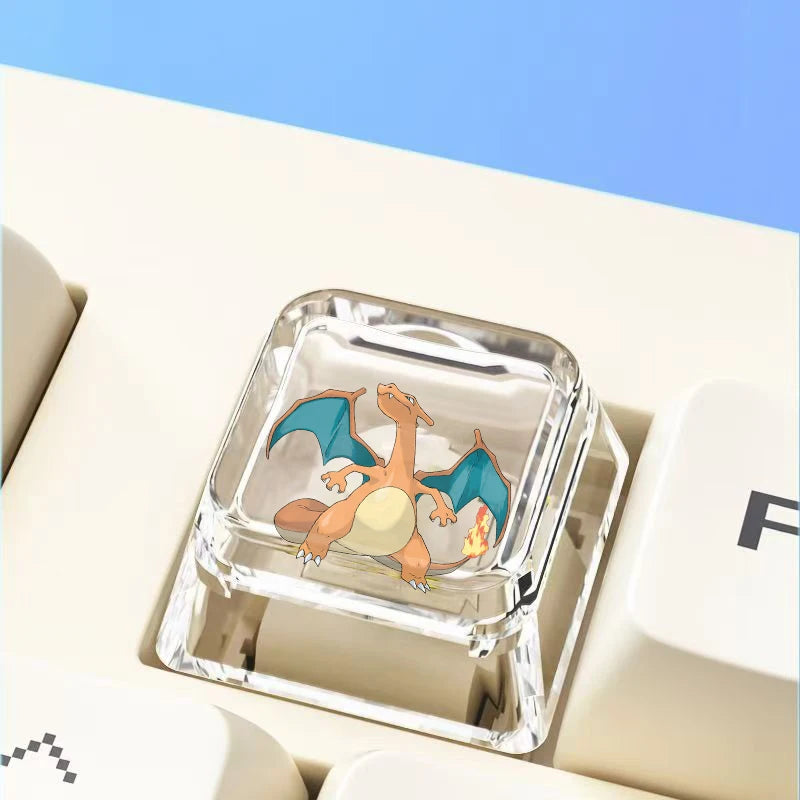 Anime Themed Keycap Set for Mechanical Keyboard - Custom Transparent Characters