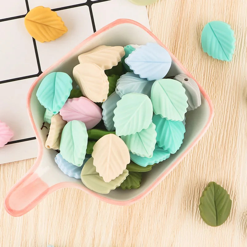 Mini Silicone Beads Set for Jewelry Making - Bow, Leaf, Flower, Crown Accessories