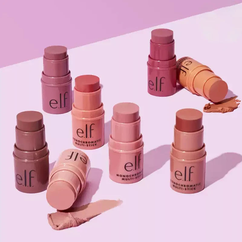 Multi-Use Makeup Stick with Blush, Eyeshadow, Lip Balm & Foundation - Assorted Colors