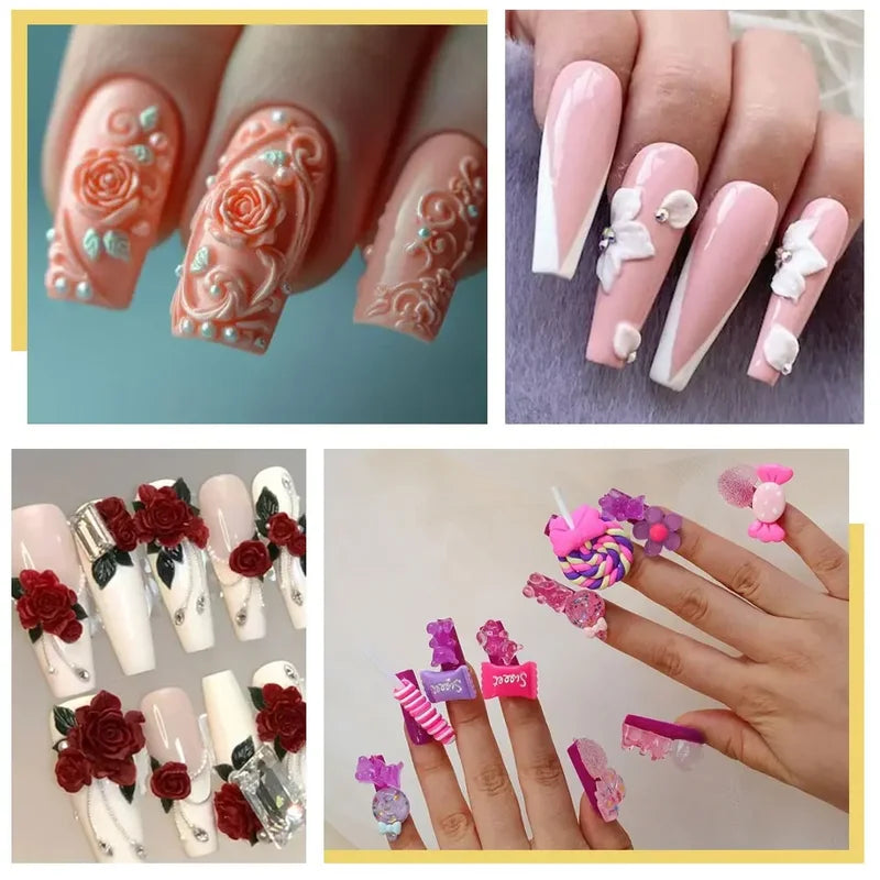Nail Art UV Plasticine Gel for 3D Carving & Flower Designs - Manicure Craft Kit