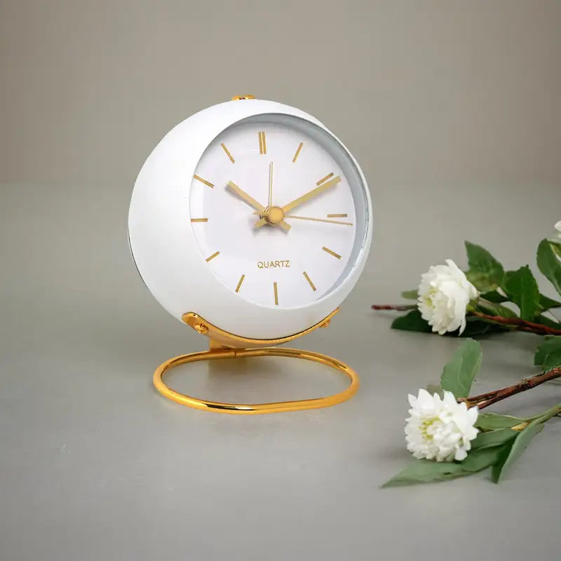 Minimalist Electronic Desk Clock for Home & Office - Silent Luminous Pointer