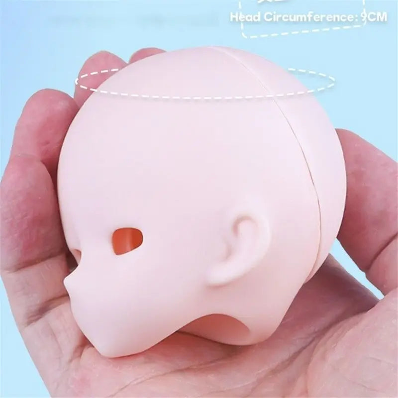 Openable 1/4 Scale BJD Anime Headsculpt for Makeup Practice - White Skin