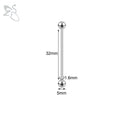 Industrial Barbell Earrings 316L Surgical Steel Spike Long Ear Helix Cartilage Jewelry