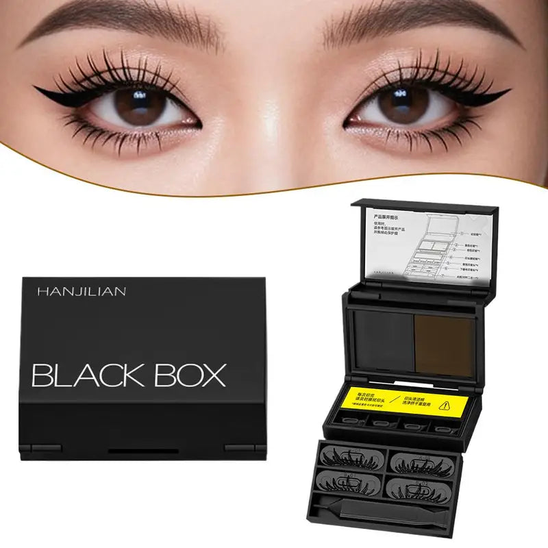3-in-1 Eyelash & Mole Stamp Kit - Natural, Long-Lasting Eye Makeup