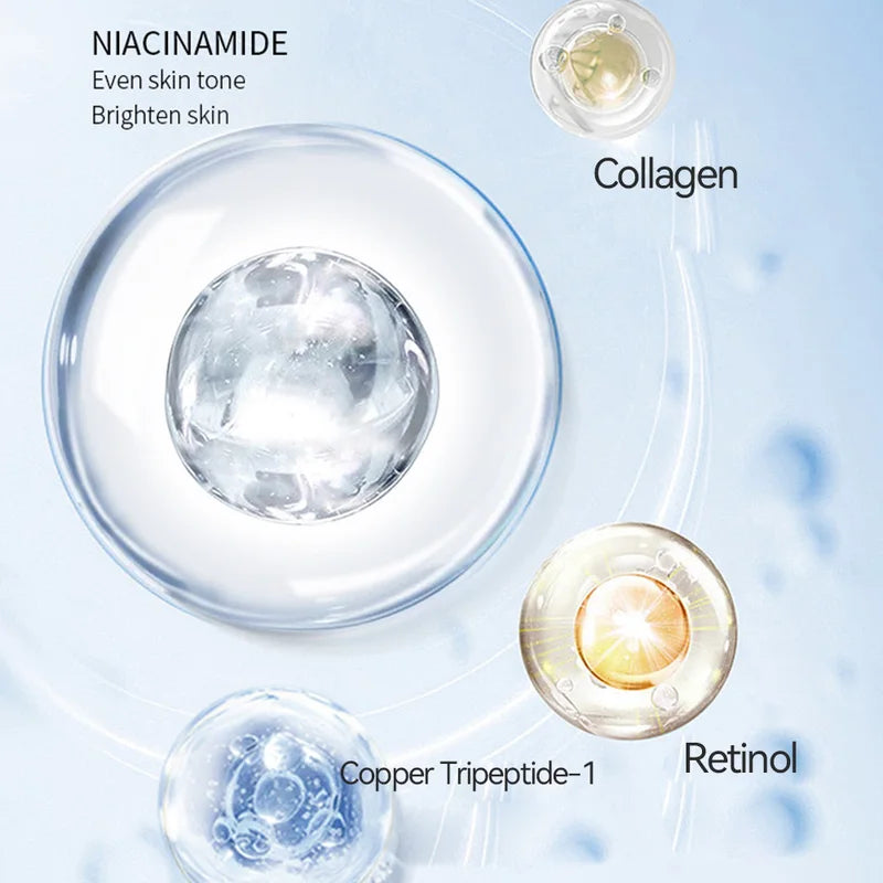 Facial Skincare Kit 3pcs with Eye Essence Moisturizer & Serum - Hydrating & Tightening