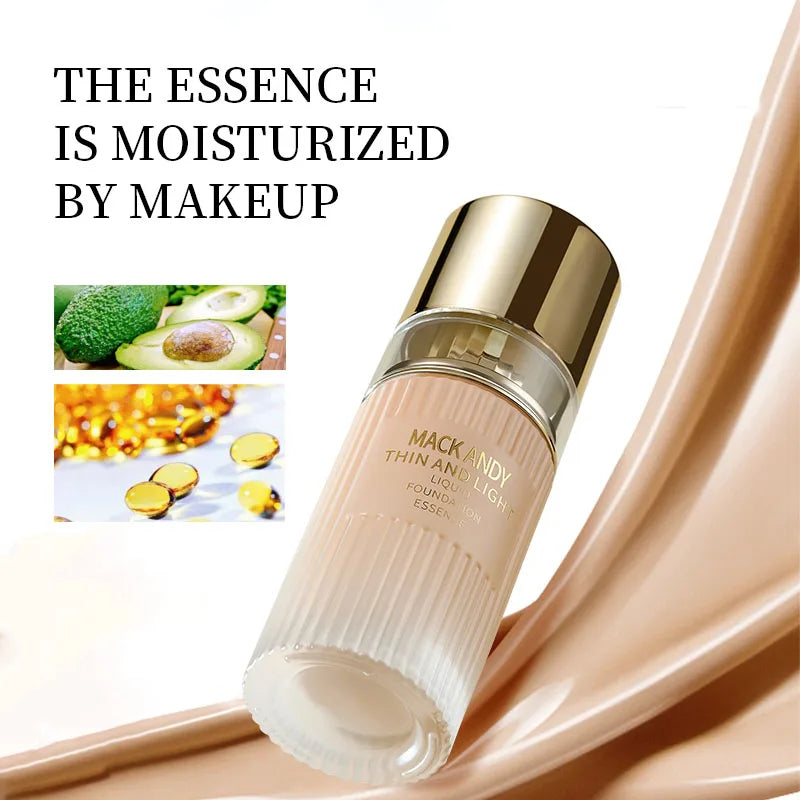 Long-Lasting Non-Transfer Liquid Foundation for Flawless Skin - Multiple Colors