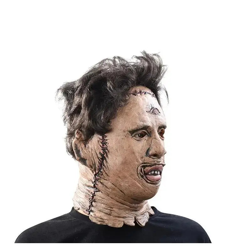 Halloween Leatherface Latex Mask for Cosplay & Party Costumes