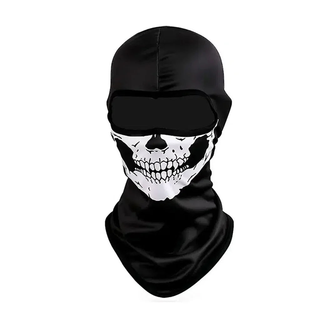 Halloween Skull Print Balaclava Face Mask for Cosplay Motorcycle Riding Outdoor Men