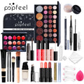 All-in-One Makeup Kit for Women Teen Girls - Nude Eyeshadow Foundation Primer and Brush Set