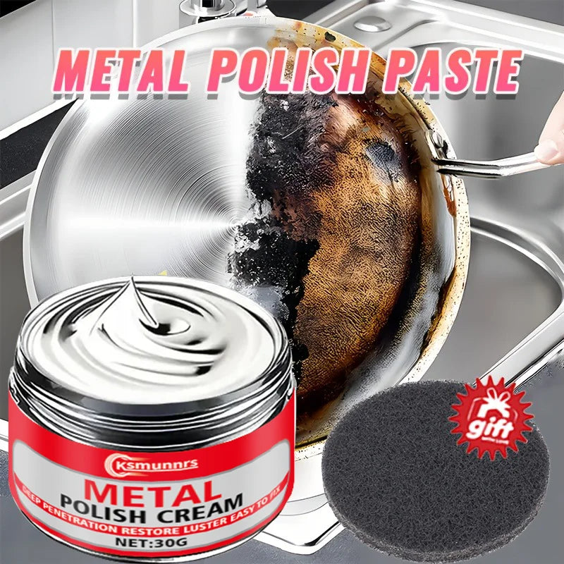 Multi-Functional Metal Polishing Wax for Chrome and Stainless Steel Restoration
