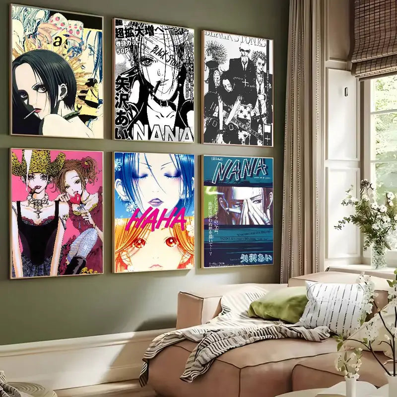 Anime Poster Wall Art Canvas - Japan N-NANA HD Print for Living Room Decor