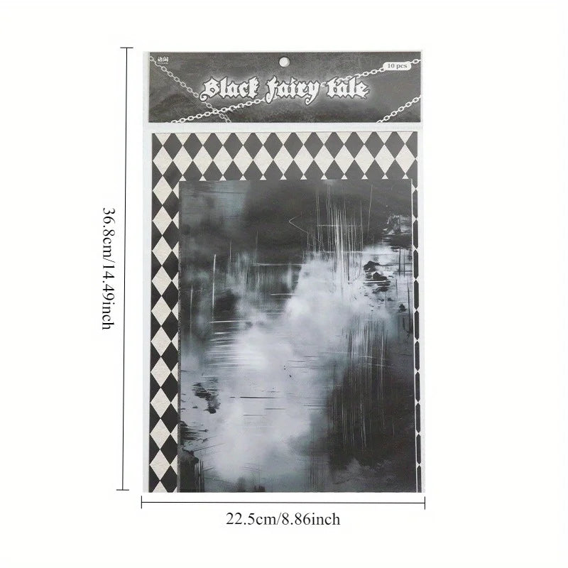 Lightweight Paper Sheets for Handcraft & Halloween Decoration - Pack of 10