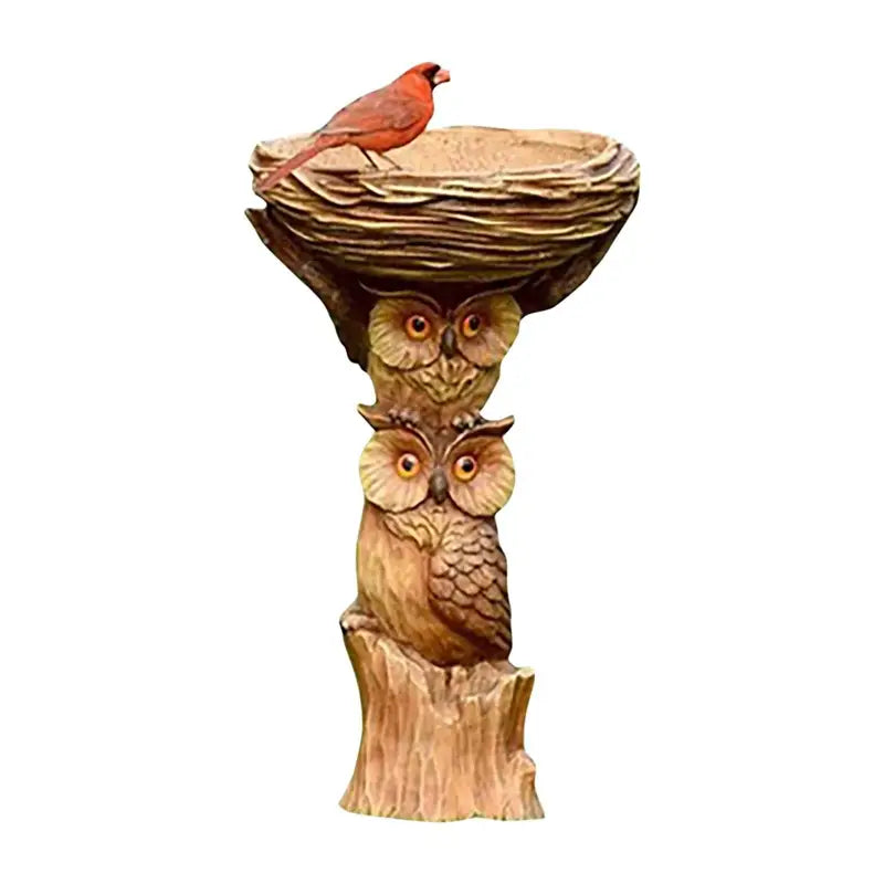 Outdoor Birdbath Garden Decor Water Fountain for Yard and Home