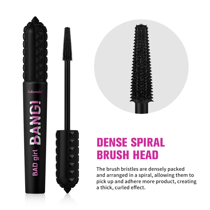 Long-Lasting Waterproof Volumizing Mascara with 36-Hour Curl & Thickening Brush