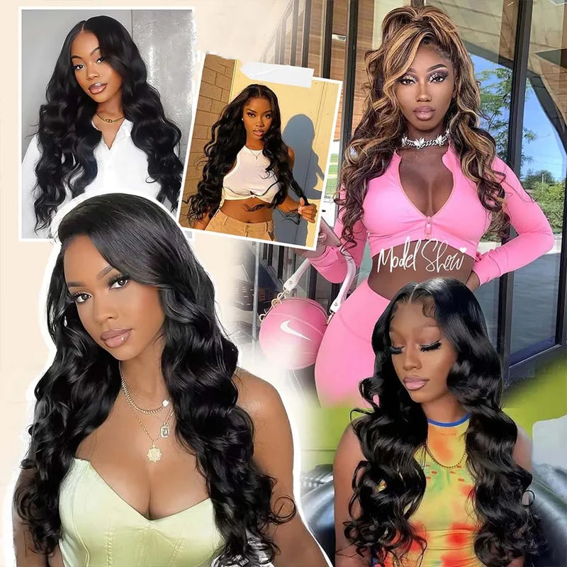 Clip In Body Wave Hair Extensions - Unprocessed Human Hair, 16-22 Inches, 120g