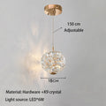 Modern Crystal Wall Light Fixture with Crystal Wall Lamp for Corridor Bedroom Living Room