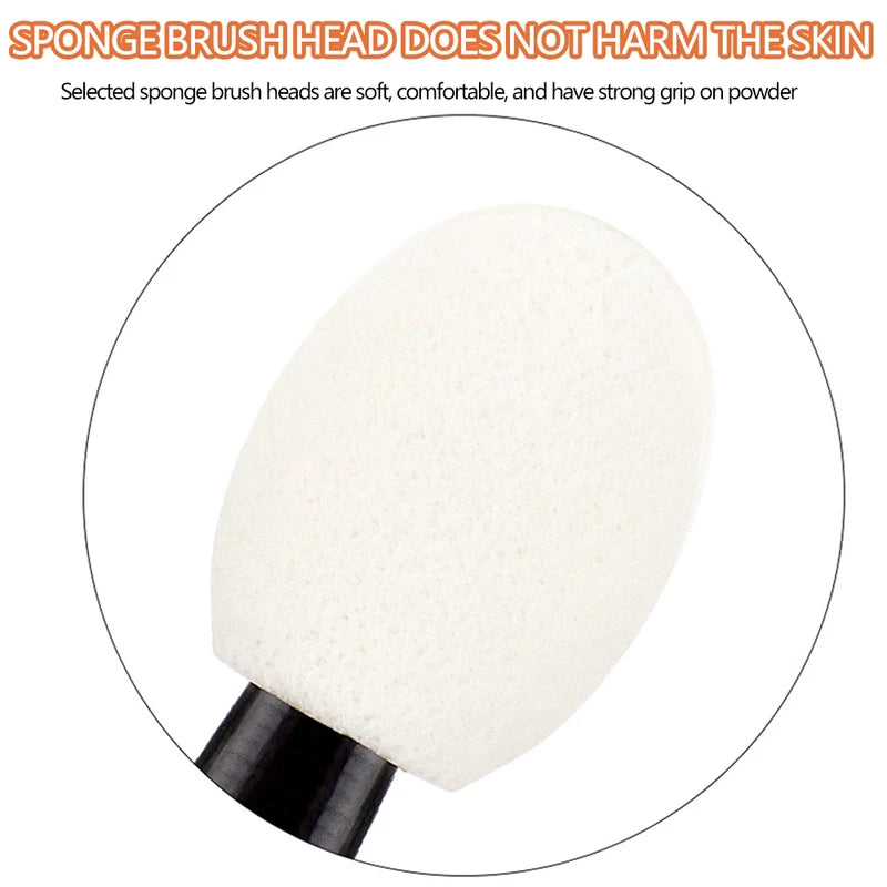 Dual-Sided Eyeshadow Applicators 50/200pcs Makeup Sponge Brushes for Eye Makeup