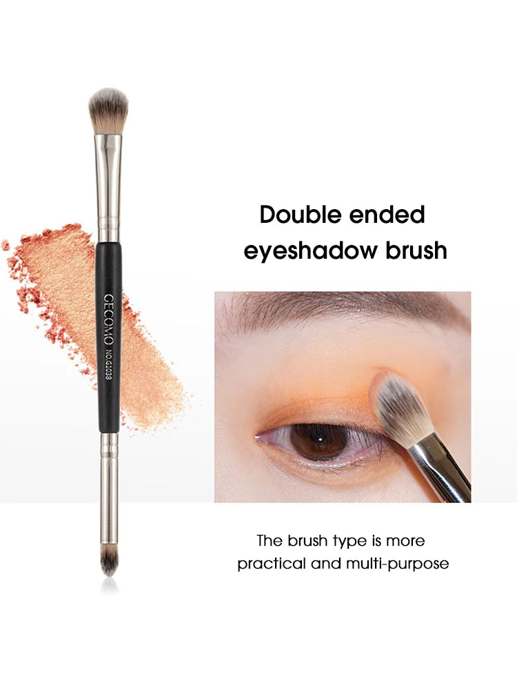 Double-Headed Eyeshadow Makeup Brush for Precise Eye Application Soft Hair