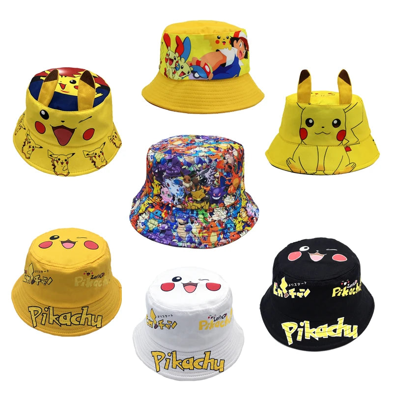 Children's Pokémon Baseball Cap Sun Hat - Cartoon Pikachu Hip Hop Style