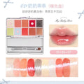 10-Color Lip Gloss Palette with Lipstick & Lip Glaze - Vibrant Makeup Set